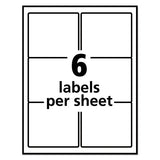 Avery® Ecofriendly Mailing Labels, Inkjet-laser Printers, 3.33 X 4, White, 6-sheet, 100 Sheets-pack freeshipping - TVN Wholesale 