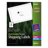 Avery® Ecofriendly Mailing Labels, Inkjet-laser Printers, 3.33 X 4, White, 6-sheet, 100 Sheets-pack freeshipping - TVN Wholesale 