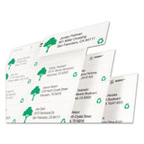 Avery® Ecofriendly Mailing Labels, Inkjet-laser Printers, 0.5 X 1.75, White, 80-sheet, 100 Sheets-pack freeshipping - TVN Wholesale 