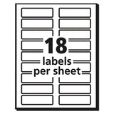 Avery® Extra-large Trueblock File Folder Labels With Sure Feed Technology, 0.94 X 3.44, White, 18-sheet, 25 Sheets-pack freeshipping - TVN Wholesale 