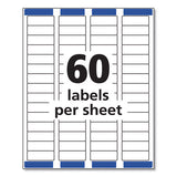 Avery® Easy Peel White Address Labels W- Sure Feed Technology, Laser Printers, 0.66 X 1.75, White, 60-sheet, 100 Sheets-pack freeshipping - TVN Wholesale 