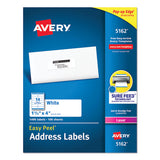 Avery® Easy Peel White Address Labels W- Sure Feed Technology, Laser Printers, 1.33 X 4, White, 14-sheet, 100 Sheets-box freeshipping - TVN Wholesale 