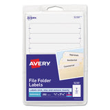 Avery® Removable File Folder Labels With Sure Feed Technology, 0.66 X 3.44, White, 7-sheet, 36 Sheets-pack freeshipping - TVN Wholesale 