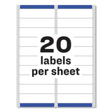 Avery® Easy Peel White Address Labels W- Sure Feed Technology, Laser Printers, 1 X 4, White, 20-sheet, 25 Sheets-pack freeshipping - TVN Wholesale 