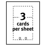 Avery® Large Rotary Cards, Laser-inkjet, 3 X 5, White, 3 Cards-sheet, 150 Cards-box freeshipping - TVN Wholesale 