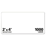 Avery® Repositionable Shipping Labels W-sure Feed, Inkjet-laser, 2 X 4, White, 1000-box freeshipping - TVN Wholesale 