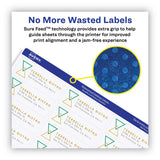 Avery® Waterproof Address Labels With Trueblock And Sure Feed, Laser Printers, 1 X 2.63, White, 30-sheet, 50 Sheets-pack freeshipping - TVN Wholesale 