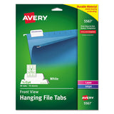 Avery® Laser Printable Hanging File Tabs, 1-5-cut Tabs, White, 2.06" Wide, 90-pack freeshipping - TVN Wholesale 