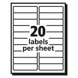 Avery® Matte Clear Easy Peel Mailing Labels W- Sure Feed Technology, Laser Printers, 1 X 4, Clear, 20-sheet, 50 Sheets-box freeshipping - TVN Wholesale 