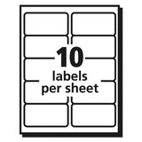 Avery® Matte Clear Easy Peel Mailing Labels W- Sure Feed Technology, Laser Printers, 2 X 4, Clear, 10-sheet, 50 Sheets-box freeshipping - TVN Wholesale 