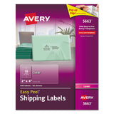 Avery® Matte Clear Easy Peel Mailing Labels W- Sure Feed Technology, Laser Printers, 2 X 4, Clear, 10-sheet, 50 Sheets-box freeshipping - TVN Wholesale 