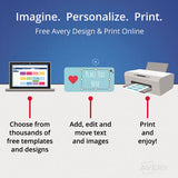 Avery® Postcards For Laser Printers, 4 1-4 X 5 1-2, Uncoated White, 4-sheet, 200-box freeshipping - TVN Wholesale 