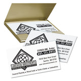 Avery® Clean Edge Business Card Value Pack, Laser, 2 X 3.5, White, 2,000 Cards, 10 Cards-sheet, 200 Sheets-box freeshipping - TVN Wholesale 