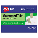 Avery® Gummed Reinforced Index Tabs, 1-12-cut Tabs, Gray, 0.44" Wide, 50-pack freeshipping - TVN Wholesale 