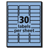 Avery® High-visibility Permanent Laser Id Labels, 1 X 2 5-8, Pastel Blue, 750-pack freeshipping - TVN Wholesale 