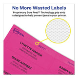 Avery® High-visibility Id Labels, Laser Printers, 2.25" Dia., Assorted, 12-sheet, 15 Sheets-pack freeshipping - TVN Wholesale 