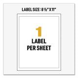 Avery® Ultraduty Ghs Chemical Waterproof And Uv Resistant Labels, 8.5 X 11, White, 500-box freeshipping - TVN Wholesale 