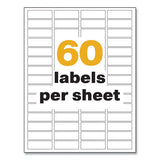 Avery® Ultraduty Ghs Chemical Waterproof And Uv Resistant Labels, 0.5 X 1.75, White, 60-sheet, 25 Sheets-pack freeshipping - TVN Wholesale 