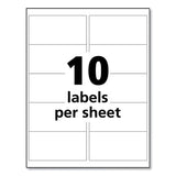 Avery® Ultraduty Ghs Chemical Waterproof And Uv Resistant Labels, 2 X 4, White, 10-sheet, 50 Sheets-pack freeshipping - TVN Wholesale 