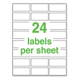 Avery® Ultraduty Ghs Chemical Waterproof And Uv Resistant Labels, 1 X 2.5, White, 24-sheet, 25 Sheets-pack freeshipping - TVN Wholesale 