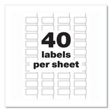 Avery® Permatrack Destructible Asset Tag Labels, Laser Printers, 0.75 X 1.5, White, 40-sheet, 8 Sheets-pack freeshipping - TVN Wholesale 