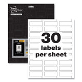 Avery® Permatrack Tamper-evident Asset Tag Labels, Laser Printers, 0.75 X 2, White, 30-sheet, 8 Sheets-pack freeshipping - TVN Wholesale 