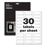 Avery® Permatrack Destructible Asset Tag Labels, Laser Printers, 0.75 X 2, White, 30-sheet, 8 Sheets-pack freeshipping - TVN Wholesale 