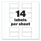 Avery® Permatrack Tamper-evident Asset Tag Labels, Laser Printers, 1.25 X 2.75, White, 14-sheet, 8 Sheets-pack freeshipping - TVN Wholesale 