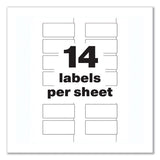 Avery® Permatrack Destructible Asset Tag Labels, Laser Printers, 1.25 X 2.75, White, 14-sheet, 8 Sheets-pack freeshipping - TVN Wholesale 