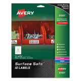 Avery® Surface Safe Id Labels, Inkjet-laser Printers, 0.88 X 2.63, White, 33-sheet, 25 Sheets-pack freeshipping - TVN Wholesale 