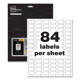 Avery® Permatrack Durable White Asset Tag Labels, Laser Printers, 0.5 X 1, White, 84-sheet, 8 Sheets-pack freeshipping - TVN Wholesale 