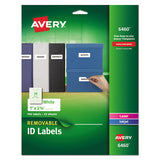 Avery® Removable Multi-use Labels, Inkjet-laser Printers, 1 X 2.63, White, 30-sheet, 25 Sheets-pack freeshipping - TVN Wholesale 