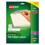 Avery® Removable File Folder Labels With Sure Feed Technology, 0.66 X 3.44, White, 30-sheet, 25 Sheets-pack freeshipping - TVN Wholesale 