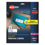 Avery® Glossy White Easy Peel Mailing Labels W- Sure Feed Technology, Laser Printers, 1 X 2.63, White, 30-sheet, 25 Sheets-pack freeshipping - TVN Wholesale 