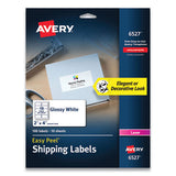 Avery® Glossy White Easy Peel Mailing Labels With Sure Feed Technology, Laser Printers, 4 X 2, White, 10-sheet, 10 Sheets-pack freeshipping - TVN Wholesale 