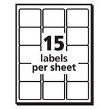 Avery® Durable Permanent Id Labels With Trueblock Technology, Laser Printers, 2 X 2.63, White, 15-sheet, 50 Sheets-pack freeshipping - TVN Wholesale 