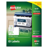 Avery® Durable Permanent Id Labels With Trueblock Technology, Laser Printers, 2 X 2.63, White, 15-sheet, 50 Sheets-pack freeshipping - TVN Wholesale 