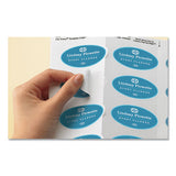Avery® Oval Print-to-the-edge Labels, 1.5 X 2.5, White, 18-sheet, 15 Sheets-pack freeshipping - TVN Wholesale 