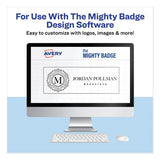Avery® The Mighty Badge Name Badge Inserts, 1 X 3, Clear, Inkjet, 20-sheet, 5 Sheets-pack freeshipping - TVN Wholesale 