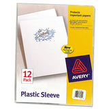 Avery® Clear Plastic Sleeves, Letter Size, Clear, 12-pack freeshipping - TVN Wholesale 