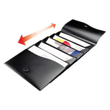 Avery® Slide And View Expanding File, 5 Sections, Letter Size, Black freeshipping - TVN Wholesale 