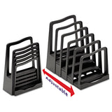 Avery® Adjustable File Rack, 5 Sections, Letter Size Files, 8" X 11.5" X 10.5", Black freeshipping - TVN Wholesale 