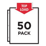 Avery® Top-load Sheet Protector, Economy Gauge, Letter, Clear, 50-box freeshipping - TVN Wholesale 