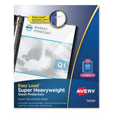 Avery® Top-load Poly Sheet Protector, Super Heavy Gauge, Letter, Diamond Clear, 50-box freeshipping - TVN Wholesale 