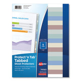 Avery® Protect 'n Tab Top-load Clear Sheet Protectors W-five Tabs, Letter freeshipping - TVN Wholesale 