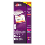 Avery® Necklace-style Badge Holder W-laser-inkjet Insert, Top Load, 4 X 3, We, 50-box freeshipping - TVN Wholesale 