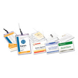 Avery® Clip-style Name Badge Holder With Laser-inkjet Insert, Top Load, 4 X 3, White, 100-box freeshipping - TVN Wholesale 