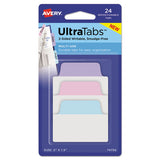 Avery® Ultra Tabs Repositionable Standard Tabs, 1-5-cut Tabs, Assorted Pastels, 2" Wide, 24-pack freeshipping - TVN Wholesale 