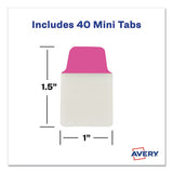 Avery® Ultra Tabs Repositionable Mini Tabs, 1-5-cut Tabs, Assorted Neon, 1" Wide, 40-pack freeshipping - TVN Wholesale 