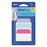 Avery® Ultra Tabs Repositionable Standard Tabs, 1-5-cut Tabs, Assorted Dots, 2" Wide, 24-pack freeshipping - TVN Wholesale 